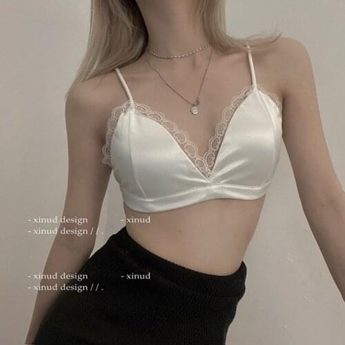 French Sexy Lace Edge Sexy Lingerie Corset Lace Hollow Out Bodysuit Underwear For Women Active Seamless Bra Push Up Bralette