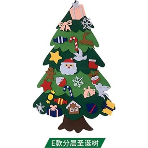 Hot Sale Felt Three-dimensional Decoration Wall Hanging Manual Puzzle Tool Child Diy Christmas Tree