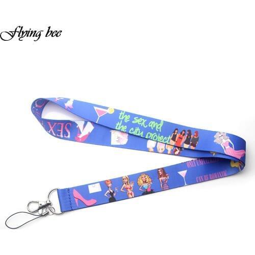 Flyingbee Sex And The City Lanyard Badge ID Lanyards/ Mobile Phone Rope/ Key Lanyard Neck Straps Accessories X0073