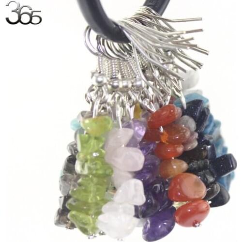 Free Shipping Beautiful Jewelry Semi Precious Natural Genuine Gems Stone Chips Chip Woman Hook Earrings