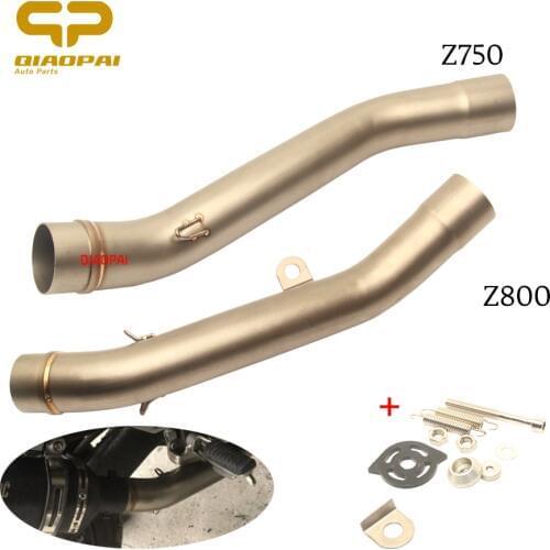 Motorcycle Exhaust Muffler 51MM Adapter Middle Tube Connect Link Pipe Escape Steel for Z800 Z 800 Z750 Z 750 Kawasaki Exhaust
