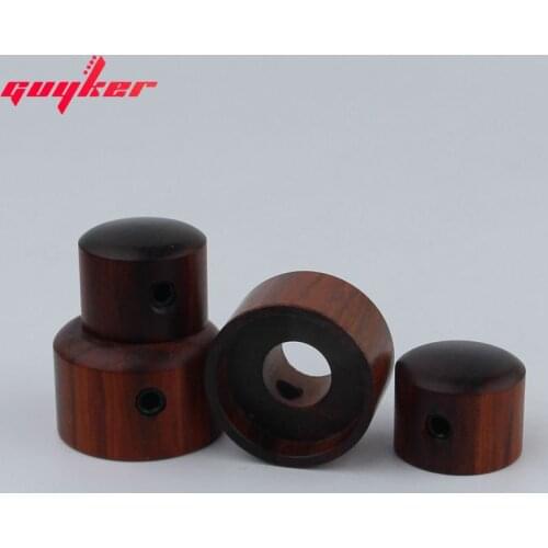 Guyker 2Pcs Ebony Concentric Stacked Knobs, Dual Dome Control Knobs, High Grade Dome Volume Tone Knob