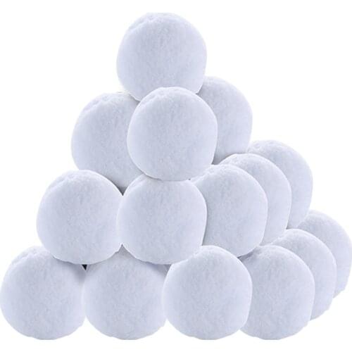 Simulation Christmas Snowball Xmas Decoration Ornaments Indoor Realistic Fake Soft Snowballs For Battle Game Educational Toys