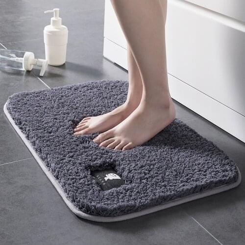Indoor Bathroom Rug Non-slip Set Absorbent Dirt Catcher Rectangle Floor Mats Feet Soft Microfiber Home Carpet Anti-skid Bath Mat