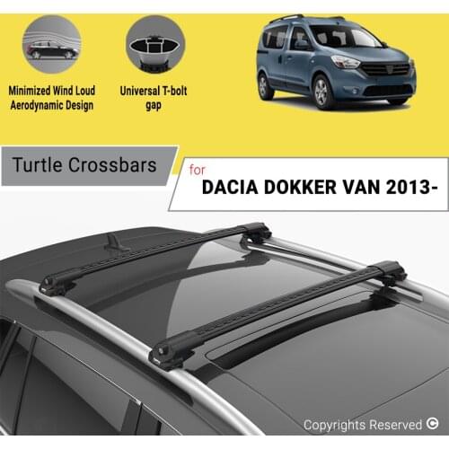 ROOF BARS FOR DACIA DOKKER VAN 2013 ON ALUMINUM ALLOY SIDEBARS CAR ROOF RACK LUGGAGE CARRIER CROSSBAR