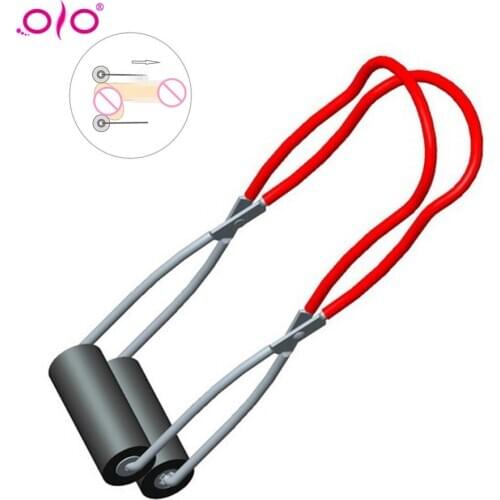 OLO Male Penis Stretch Massage Clip Silicone Roller Penis Enlargement Exercise Penis Extender Proextender Tool Sex Toys for Men