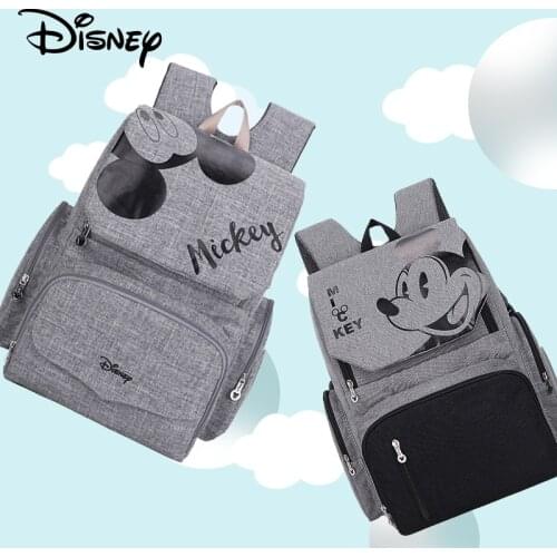 Disney Mickey Minnie Disney Baby Mummy Multifunctional Diaper Bags Baby Changing Bag for Stroller Mummy Bags Nappy Bag Organizer