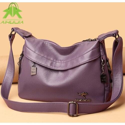 Fashion Simplicity Women Shoulder Bags High Quality Pu Leather Designer Messenger Bag New Ladies High Capacity Travel Handbag