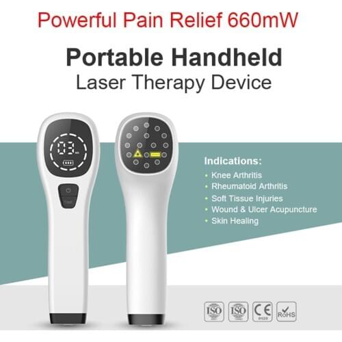 New Cold Laser Therapy. Back Pain, Knee, Shoulder, Neck, Arthritis, Neuropathy Pain Relief Rejuvenation Powerful 650nm 808nm