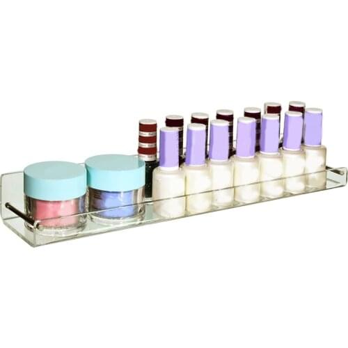 Transparent Acrylic Floating Shelves Multipurpose Wall Mounted Storage Rack for Bathroom Bedroom Office SAL99