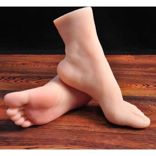 Mannequin Stockings Large size Female Foot Model Cloned for Art Lifesize for Art Silicone TPE ZISHINE 4100