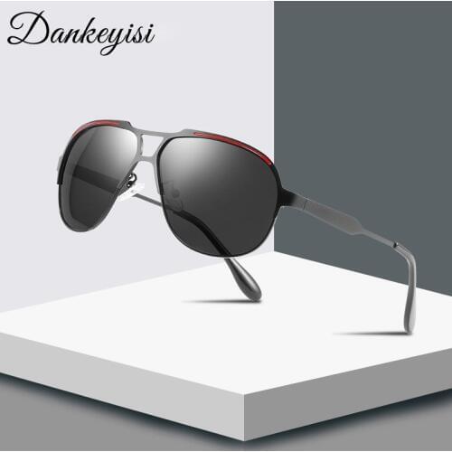 DANKEYISI Pilot Sunglasses Men Polarized Sunglasses Male Female Classic Lady Mirror Driving Sunglass Women Uv400 Metal Frame