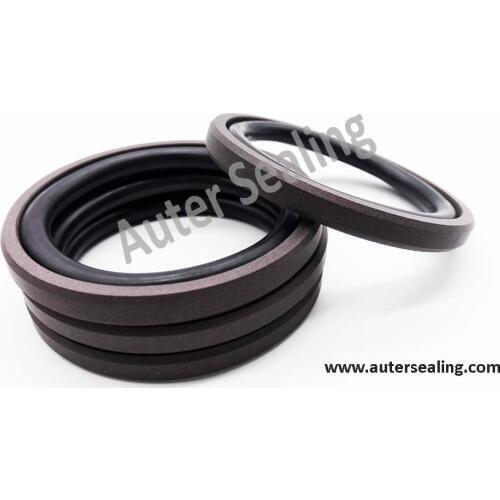 SPGO PTFE Piston seal OD = 60 mm -170 mm hydraulic seal Glyd ring GSF PTFE +Bronze and NBR Orings