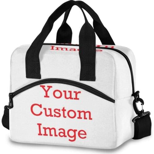 Custom Cooler Bags Large Capacity Portable Lunch Bags For Women Men Fresh Keeping Box Insulated Tote Travel Storage Handbags