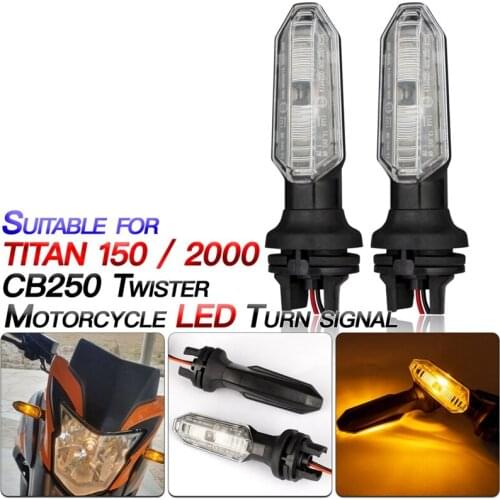 Motorcycle LED Turn Signal Lights Lamps Side Indicator for HONDA TITAN 150 TITAN 2000 CB250 Twister