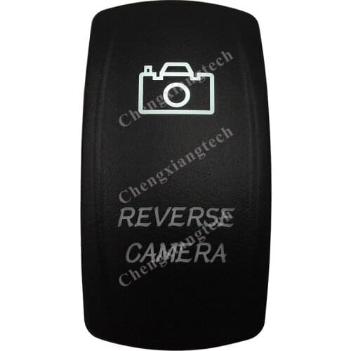 DC12V 24V Marine Grade REVERSE CAMERA Rocker Switch White Led lamp 3 Pin ON/OFF SPST Waterproof IP66
