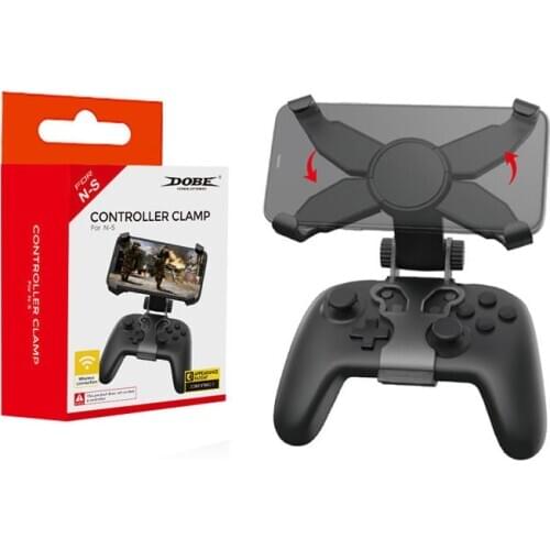 X Shaped Adjustable Cellphone Clamp Mount Mobile Phone Gaming Clip Clamp Bracket Holder for Ninted Switch NS Pro Game Controller