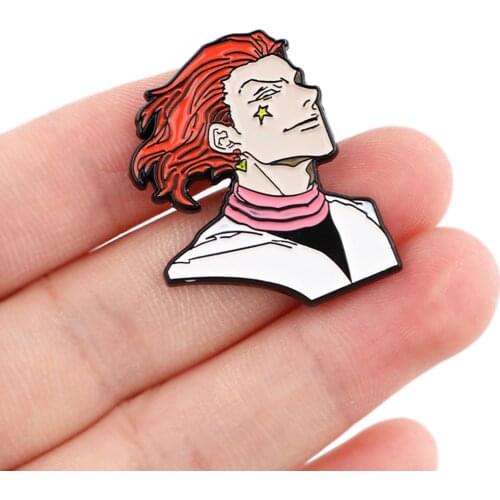 PF694 Japanese Anime Hisoka Cool Pretty Enamel Pins Badge Brooch Backpack Bag Collar Lapel Decoration Jewelry Gifts for Friends