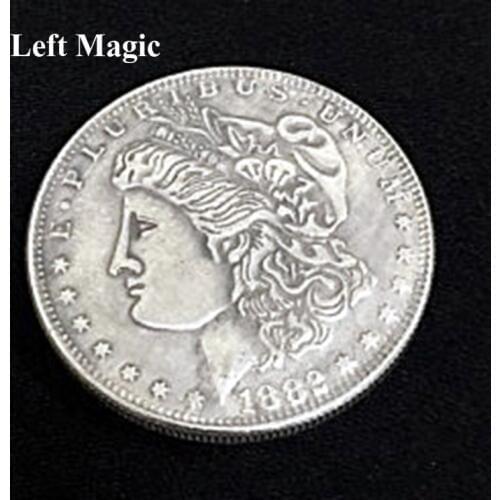 1PC Copper Super Morgan Dollar (3.8cm Dia)Magic Tricks Appearing/Disappearing Coin Magie Props Gimmick Easy To Do Beginner Party