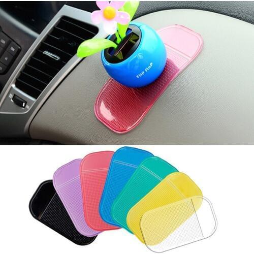 100pcs/lot Car Anti Slip Mat Magic Sticky Pad Mobile Phone Holder For GPS MP3 MP4 Holder Car Dashboard Gel Sticky Anti-Slip Mat
