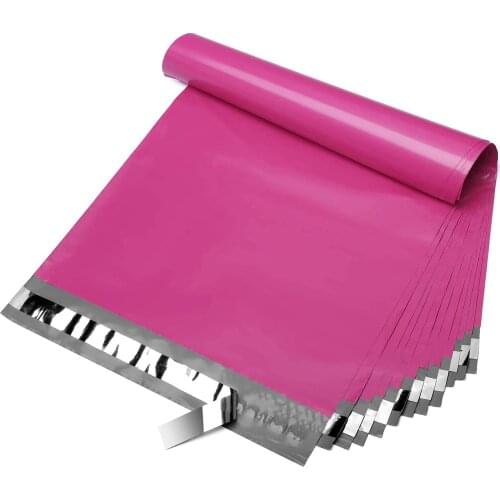 100Pieces/Bag Plastic Mailer Envelope Bags Courier Bag Poly Shipping Mailing Pink Packaging Bag Parcel Storage Plastic Bag