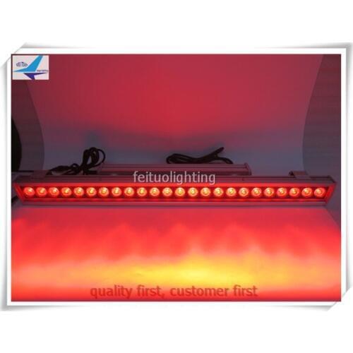 18x18w Dot Control Linear LED Floodlight IP65 Wall Washer RGBWA UV 6IN1 Bar Light Outdoor for Building Bridge Decor