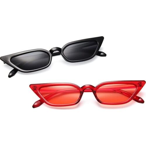 2021 New Women Fashion Brand Design Sunglasses Cat Eye Small Female Colorful UV400 Shadow Outdoor Travel Trendy Eyewear