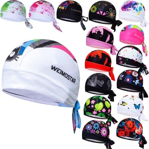 2021 Woman Cycling Bandana UV Protection Sport Bandanas Cycle Head Scarf Ciclismo Balaclava Bicycle Bike Headwear