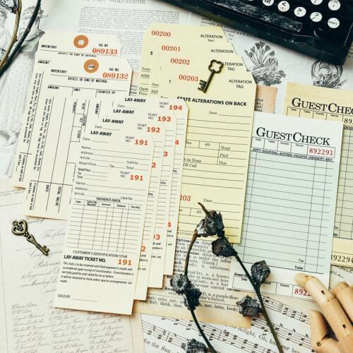 KSCRAFT 70PCS Vintage Tags Series Material Paper Set for Scrapbooking DIY Projects/Photo Album/Card Making Crafts