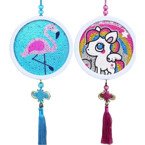 2020 NEW Special Shaped Drill Cartoon Round Frame Diamond Painting 5D DIY Diamond Mosaic Cross Stitch Animal Christmas Gift