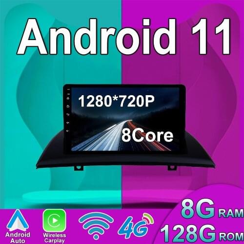 4+128G Android 10 9" CAR For BMW X3 E83 2004 - 2012 Car Radio Multimedia Video Player Navigation GPS