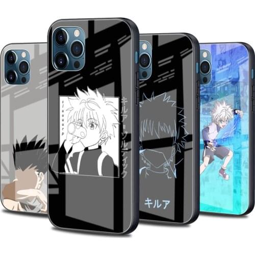 Hunter X Hunter Anime Glass Case For Apple iPhone 13 11 Pro 12 Mini XR 7 8 Plus SE 2020 XS Max X 6 6S Luxury Phone Cover Shell