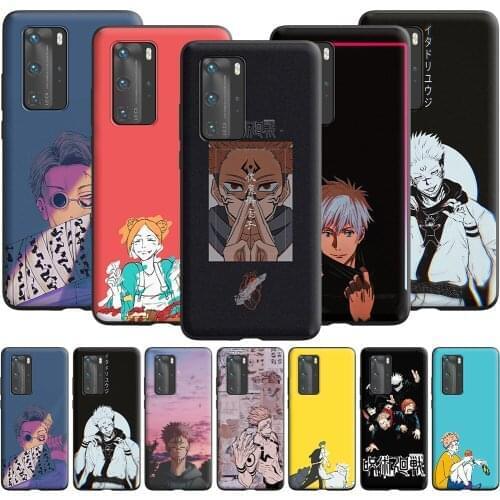 Jujutsu Kaisen Anime Cute Case for Huawei P10 Lite P20 P30 P Smart 2021 Z P40 Pro