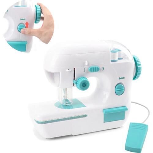 Mini Kids Simulation Electric Sewing Machine Small Appliances Kids Educational Toys for Children Gift