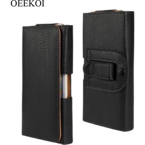Belt Clip PU Leather Waist Holder Flip Cover Pouch Case for Prestigio MultiPhone 3502 DUO/5508 DUO/5504 DUO/5505 DUO 5 Inch