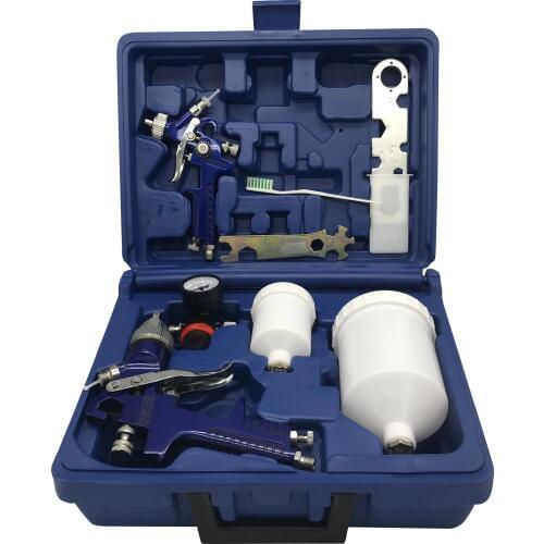 H827 + H2000 spray paint gun with box Airbrush airless spray gun for painting cars Pneumatic tool 1.0+1.4mm