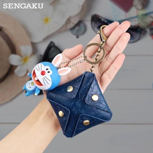 Handmade Genuine Leather Coin wallet women Portable Vintage Design Individuation Earbuds Earphone Womens wallet Mini Coin purse