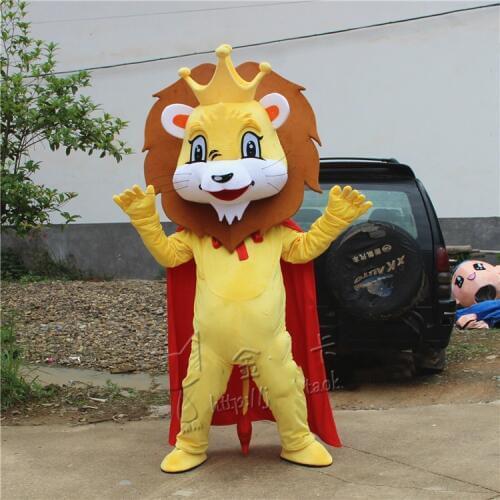 Animal Lion King Simba Mascot Costume Custom Fancy Outfit Anime Cosplay Kits Mascotte Theme Fancy Dress Carnival Costume