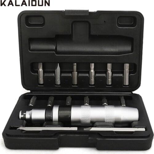 KALAIDUN 15Pcs Impact Screwdriver Set Metric S2 Alloy Steel Slotted Phillips Hex Screw Bits Kits For Repair Device Hand Tools