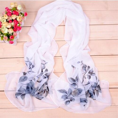 New 150*45cm Fashion Ladies Chiffon Printed Scarves Spring and Autumn Thin Women Long Scarf Clothing Decorate Wholesale