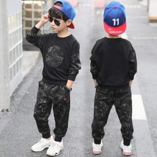 New 2021 Autumn Baby Boys Clothing Sets Casual Sweatshirt Coat +Pants 2Pcs Boy Outfit For 3 4 5 6 7 8 9 10 11 12 Boys Clothes
