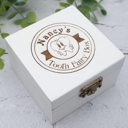 Personalized Childs Tooth Fairy Box,Custom Baby Milk Teeth Box,Wooden Kids Tooth Storage Box,First Teeth Save Baby Shower Gift