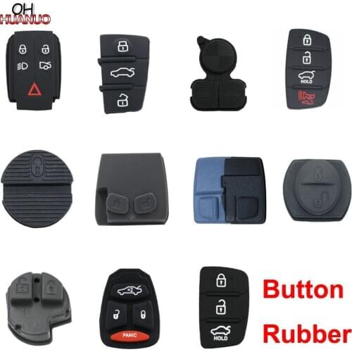 Replacement 2 Button Rubber Pad for Nissan Elgrand Remote Key Fob for Jaguar for Hyundai for Suzuki for Audi for Chrysler