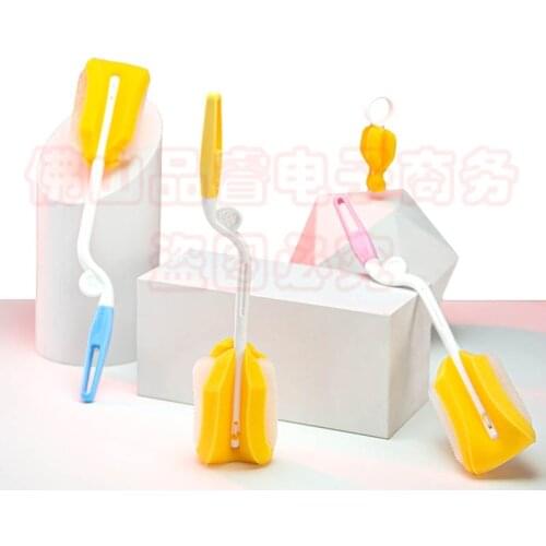 Silicone Bottle Brush 360 Degree Rotation Baby Pacifier Cup Nipple Cleaning Brushes Set Handheld Soft Head Food Grade Watering