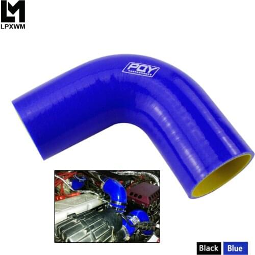 2.0\" 51mm 90 Degree Elbow Silicone Hose Pipe Turbo Intake Blue&yellow / Black&yellow SH9020