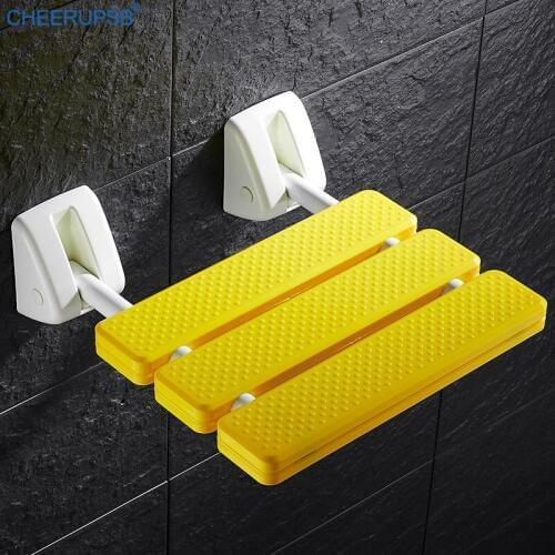 Bathroom Folding Chair Wall Mount Stool for Shower Elder Bench Chair Shower Seat Bath Chairs for Elderly Relaxing Bath Stool K99