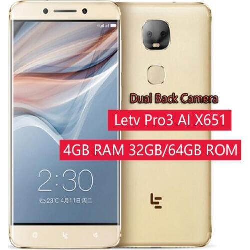 Original Letv Pro3 AI X651 Deca Core Mobile Phone 13.0MP Dual Back Camera smartphone 4GB RAM 32GB/64GB ROM Cell phones