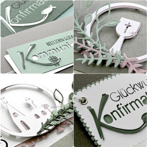 Mmao Crafts Metal Steel Cutting Dies Holy Grail Church Circle Stencil For DIY Scrapbooking Paper/photo Cards Embossing Dies