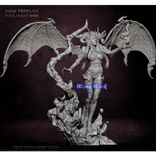 Wong Work Unpainted Resin 60mm Unassembled Garage Kits GK Model Kit Figure TD-2315