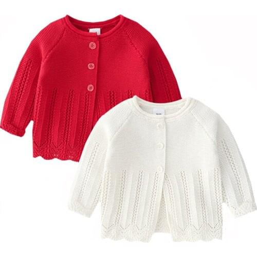 Newborn Baby Girls Knitting Cardigan Spring Autumn Infant Baby Girl Coat Toddler Baby Girl Sweater Kids Cardigan Sweaters